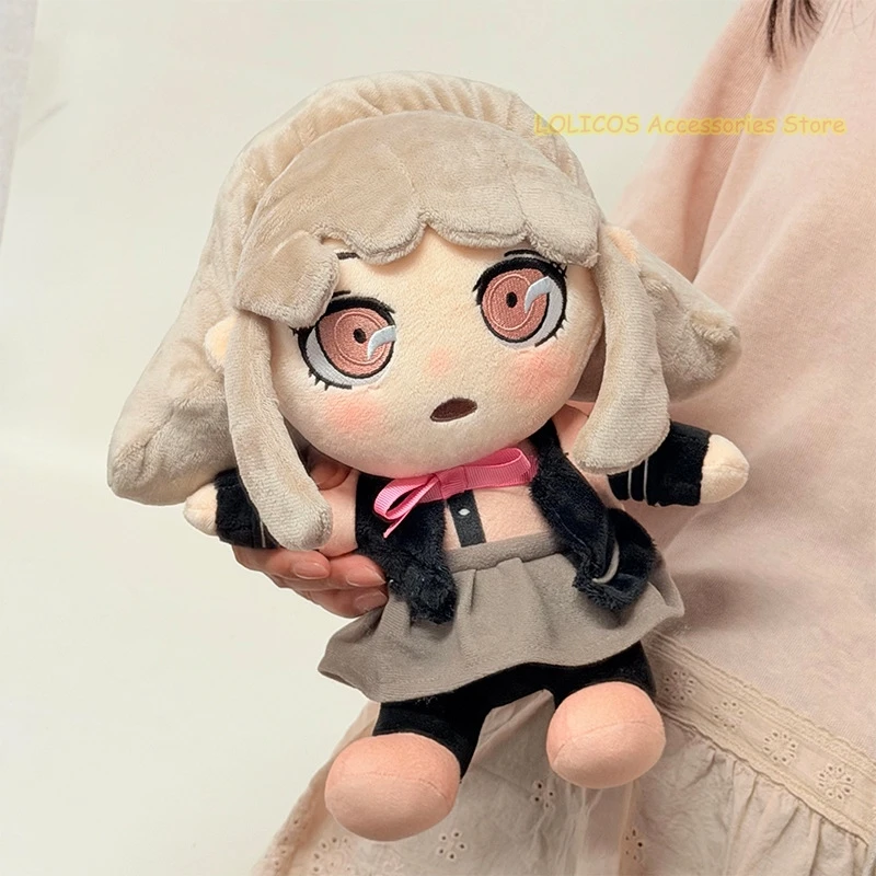 Danganronpa Nanami ChiaKi Q Versions Plush Cotton Doll 23CM Anime Cosplay Sitting Posture Pillow Figure Toys Gift