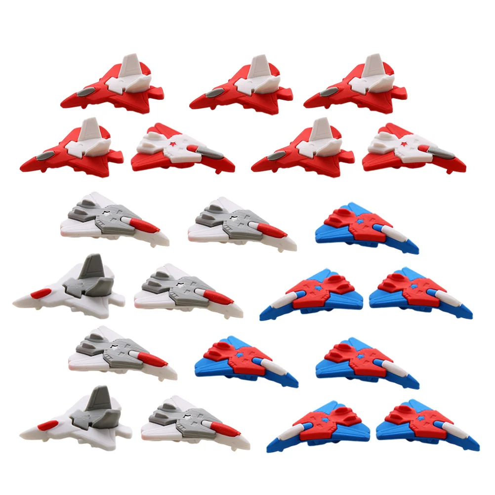 48Pcs Plane Shaped Erasers Safe Rubber Material Mini Erasers Students Writing Drawing Kits Cute Eraser