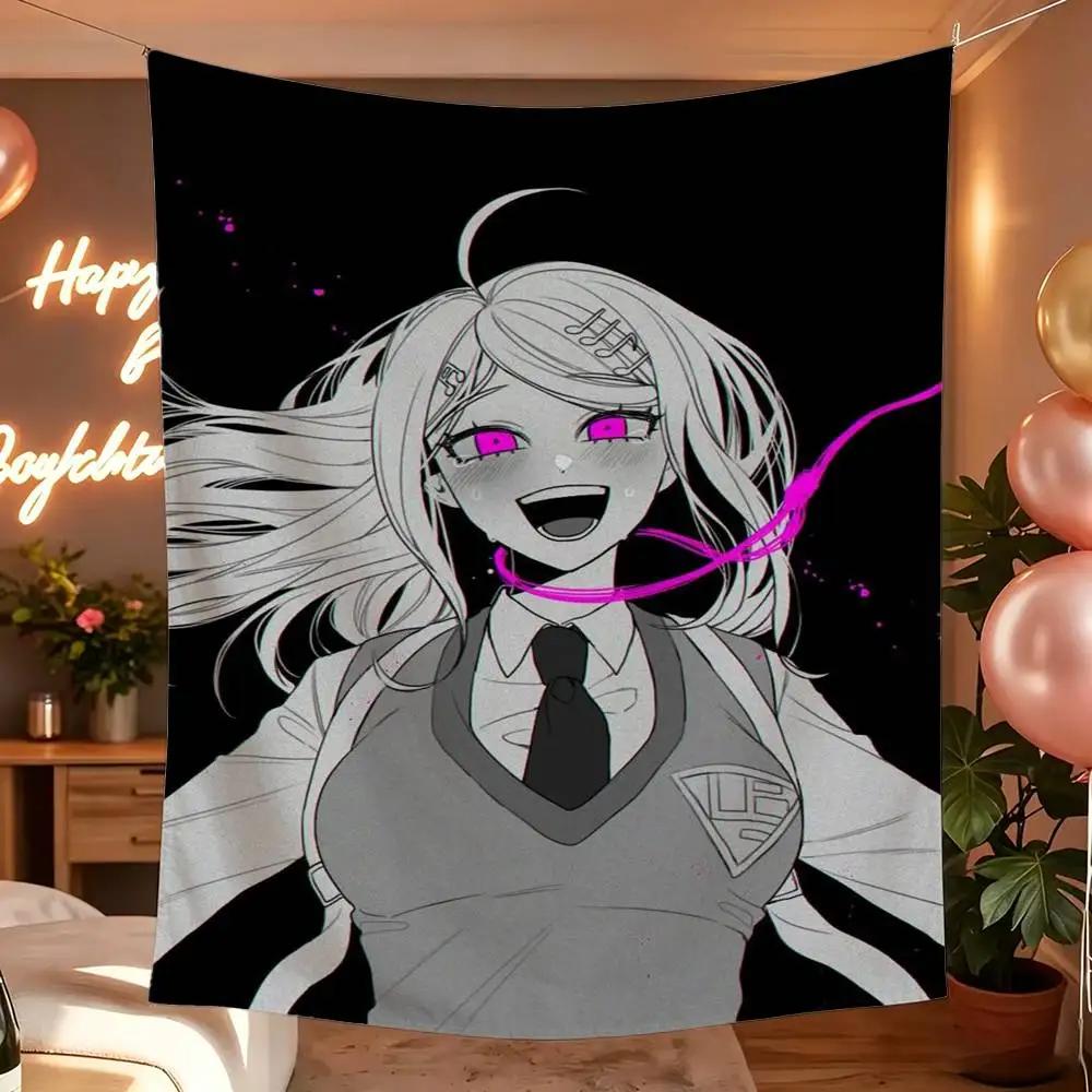 Anime Kaede Akamatsu D-Danganronpa Flag Digital Printing Banner for Garage Wall Out Door Decoration Tapestry