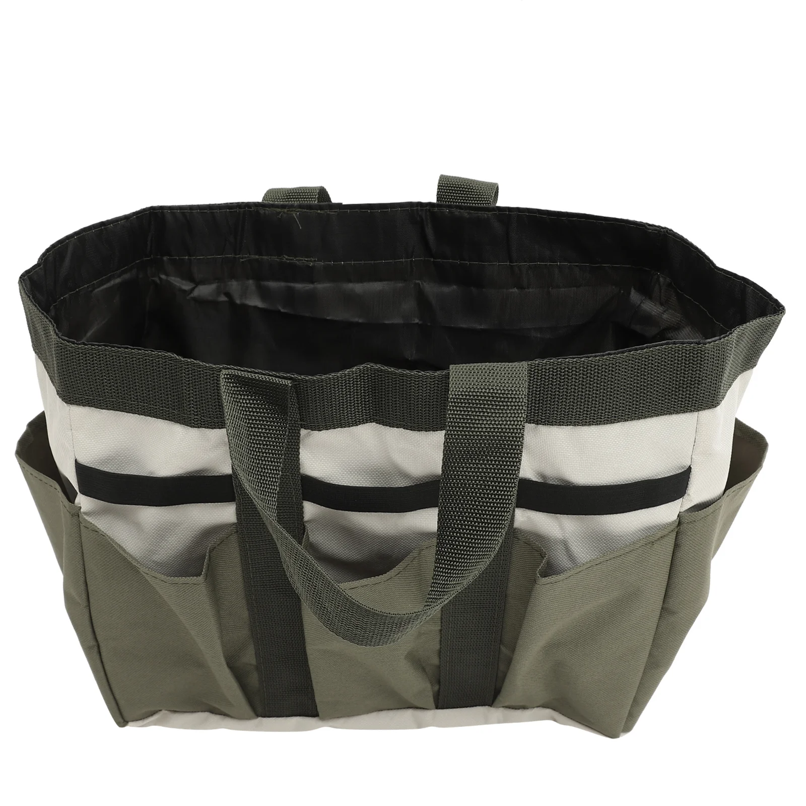 

1Pcs Garden Tool Bag Canvas Wear Resistant Drawstring Design Portable Multi-Pocket Pouch for Garden Tool Storage and Carry