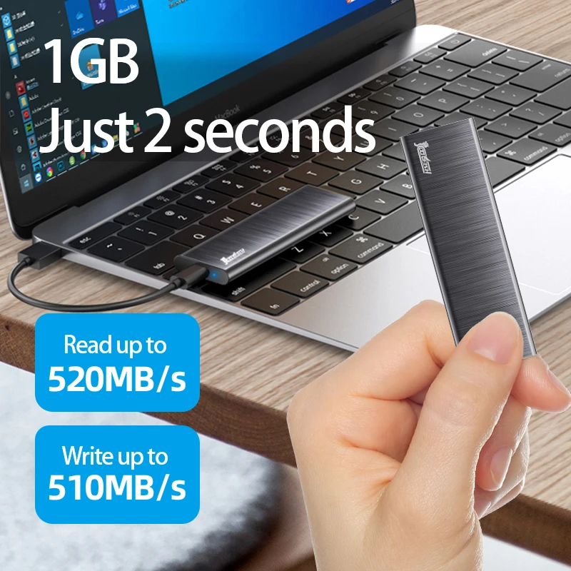 Szybki dysk półprzewodnikowy 128G256G512G1TB2TB SSD Type-C/USB 3.1 interfejs Mini dysk twardy zewnętrzny dysk twardy do laptopa PC