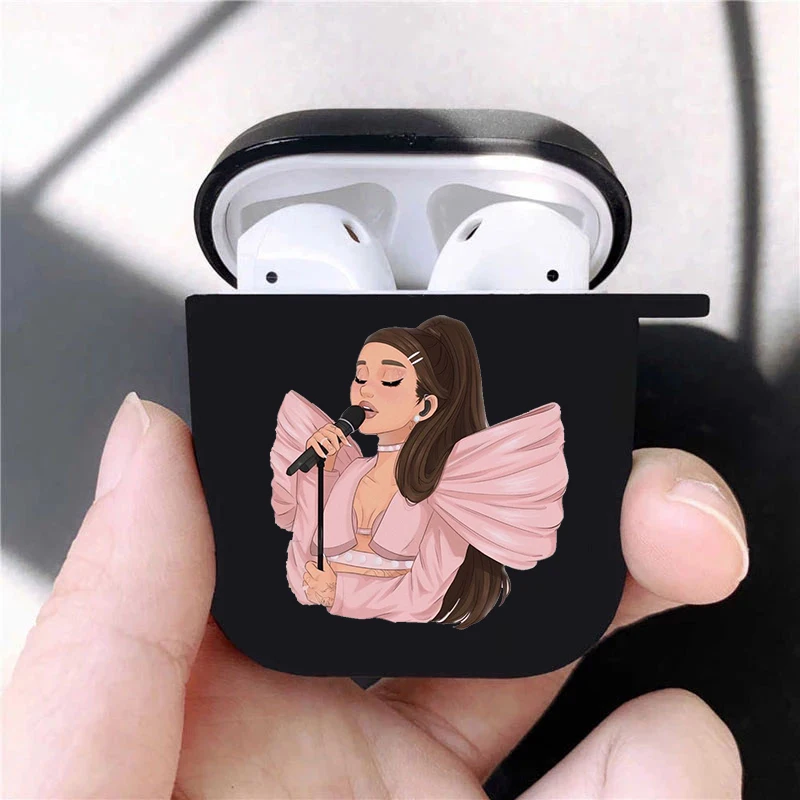 Cute Girl Singer gifts Thank U Next Soft silicone TPU Case For AirPods Pro 2 1 2 3 Black Wireless Bluetooth Earphone Box Cover