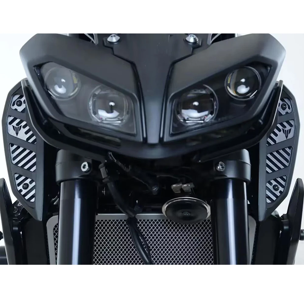 دراجة نارية الملحقات مدخل هواء غطاء الشواية الحرس حامي لياماها MT-09 SP FZ-09 2017-2018-2019-2020 الألومنيوم MT09 FZ09 #6