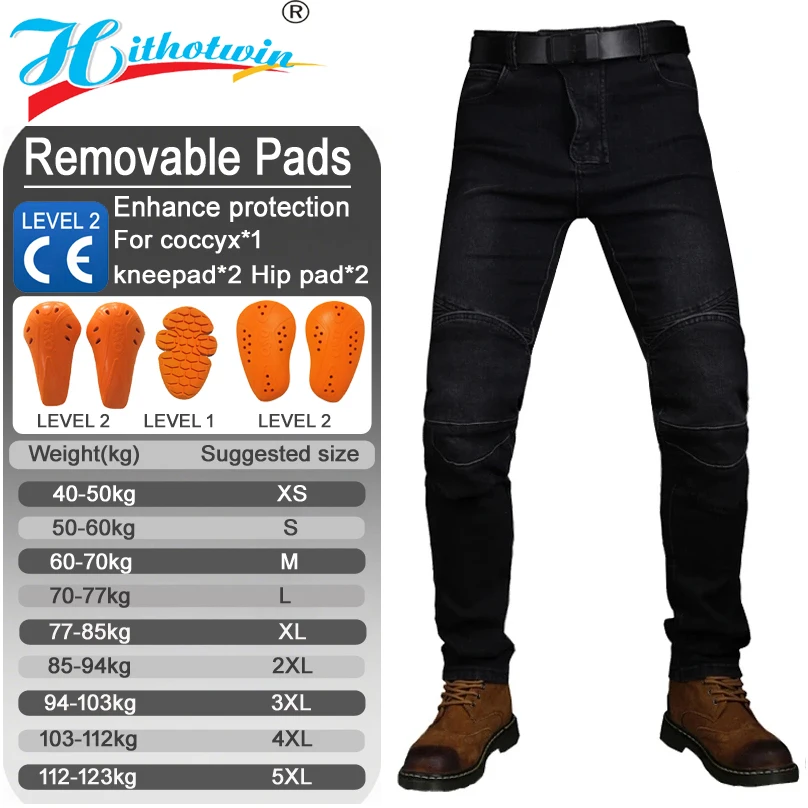 

Мотоциклетные джинсы, мужские синие брюки для езды на велосипеде, внедорожные мотоциклетные брюки, защитное снаряжение для мужчин