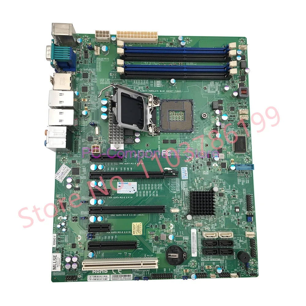 Server Motherboard For Supermicro X9SAE-V LGA 1155 support 1200V2 series C216 chip DDR3 Fully Tested