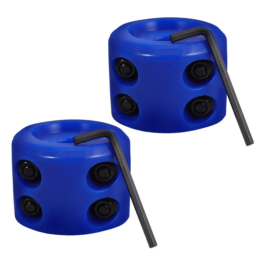 

2pcs Winch Cable Hook Stopper ATV Blue Rubber Protector Rope Saver Cable Hook Stopper Twine Auto Attachment High Strength