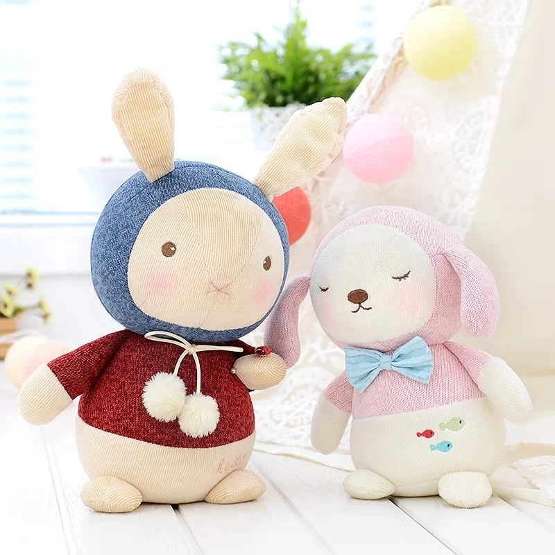 Brinquedo de Pelúcia Metoo Coelho para Cães, Presente de Aniversário para Meninas, Brinquedo de Pelúcia Macio para Crianças Acima de 3 Anos, Preenchido com Algodão PP