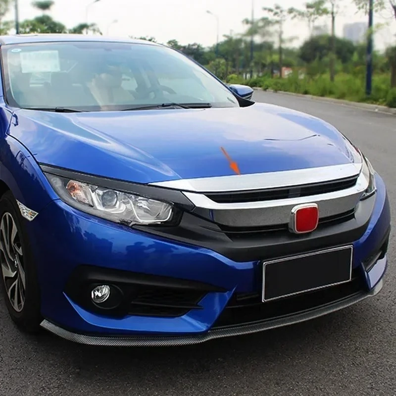 

Накладка на решетку радиатора из нержавеющей стали для Honda Civic Sedan 10-го поколения 4DR 2016-2020