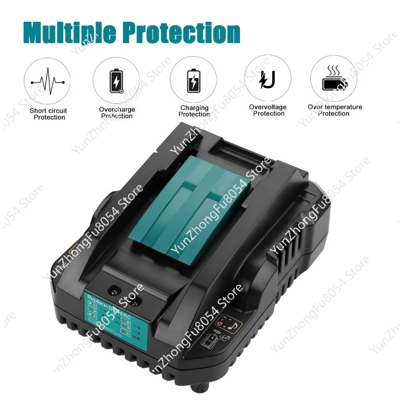 Mini DC18RC BL1850B Power Adapter for 14.4V/18v Power Tool Set 65w Output Power with Impact Tool BL1460B