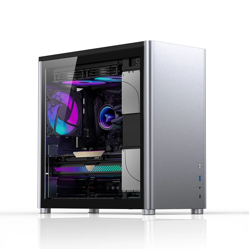 

D30 Desktop Aluminum Chassis 240 Water-cooled Chassis Tempered Glass Side Through Chassis ATX Motherboard