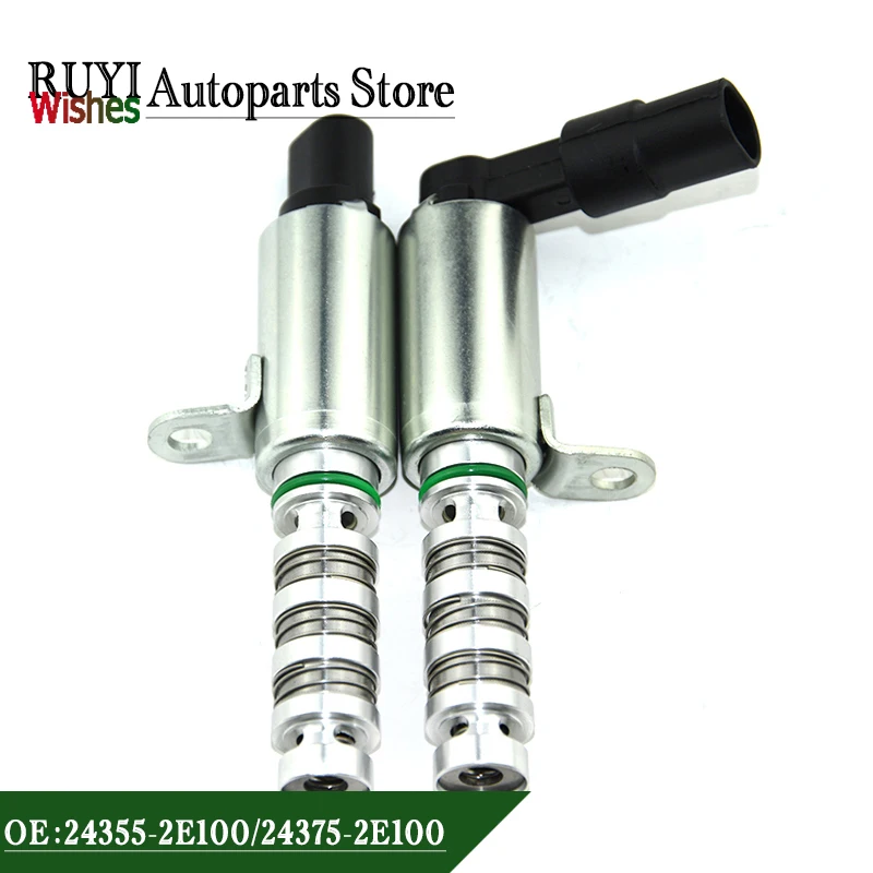 24375-2E100 24355-2E100 New Oil Intake& Exhaust Variable Timing Solenoid Valve VVT for Hyundai Elantra Kia Forte Optima Soul