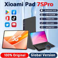 2025 Original XioaMi Pad 15 Pro Tablet Android 14 10.1Inch HD 12GB+512GB 7000mAh 5G Dual SIM Bluetooth WiFi GPS Google Tables PC