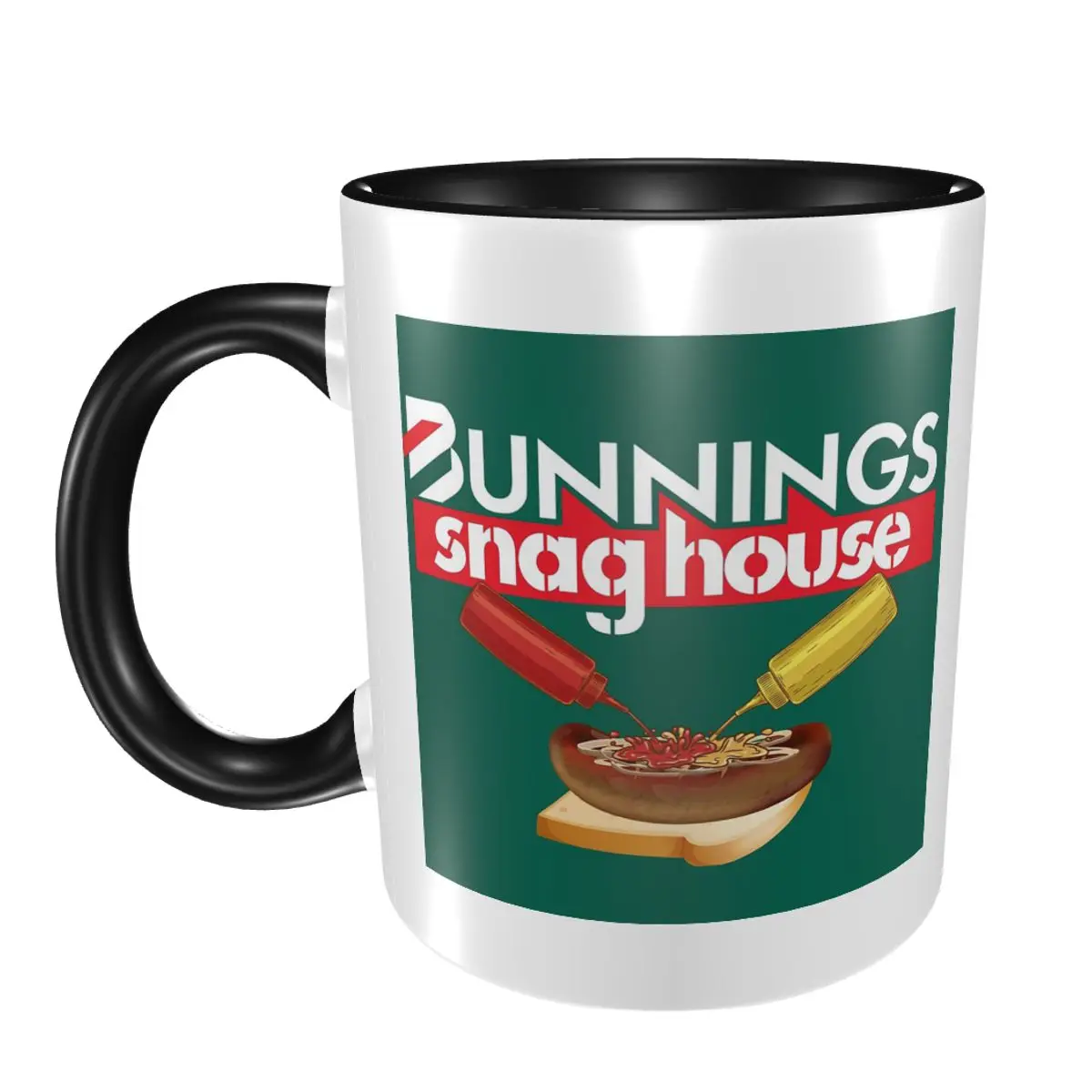 

Bunnings Snaghouse Mug Funny Ceramic Coffee Cups Tea Mugs Milk Cup Drinkware Gift for Woman Man