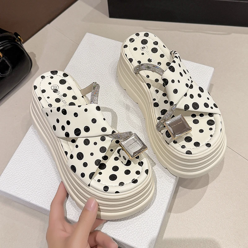 8CM Summer Sandals Wedge Heels - Wedge Espadrille Women 评论和价格