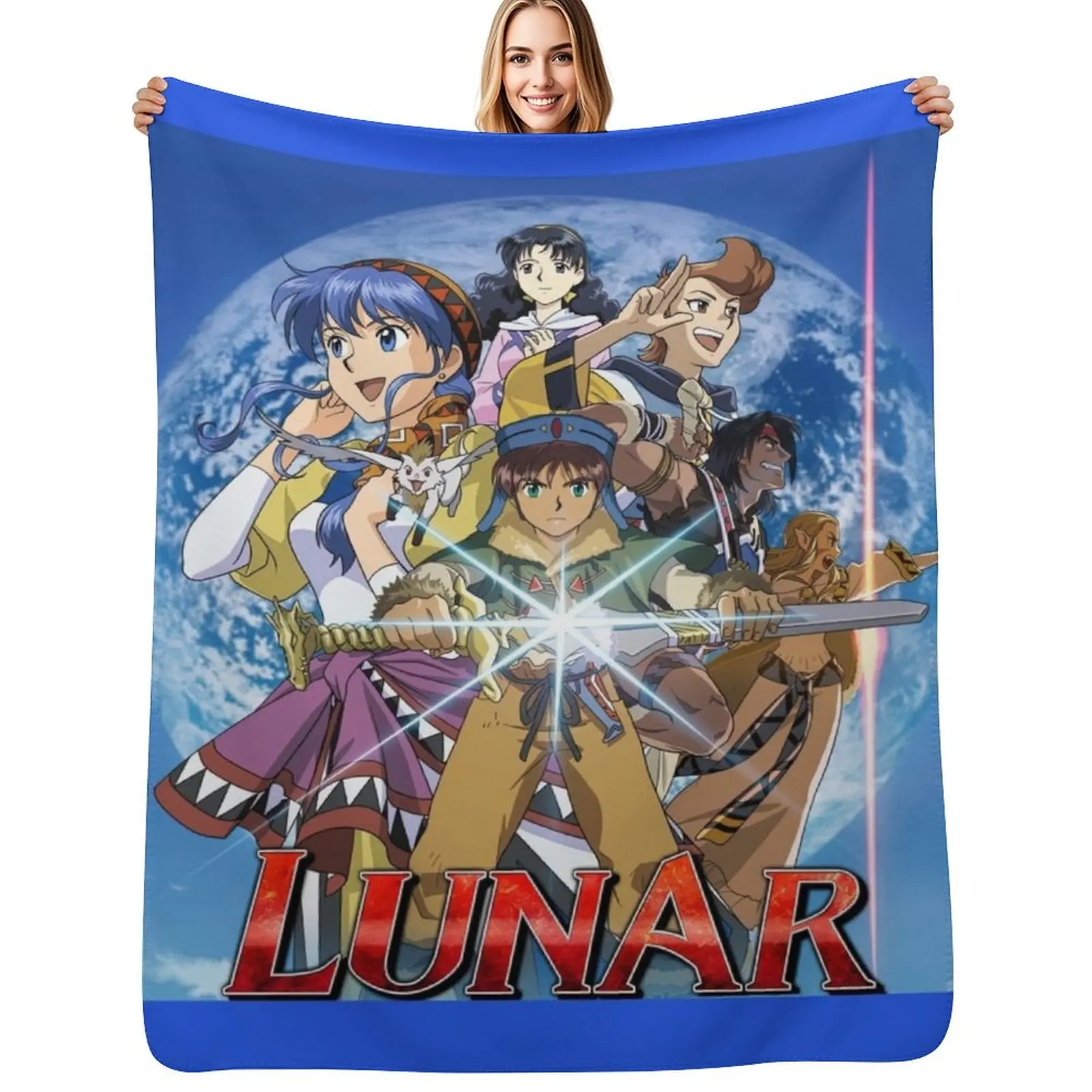 

Lunar: The Silver Star Throw Blanket heavy to sleep Tourist Blankets For Baby Flannels Blankets