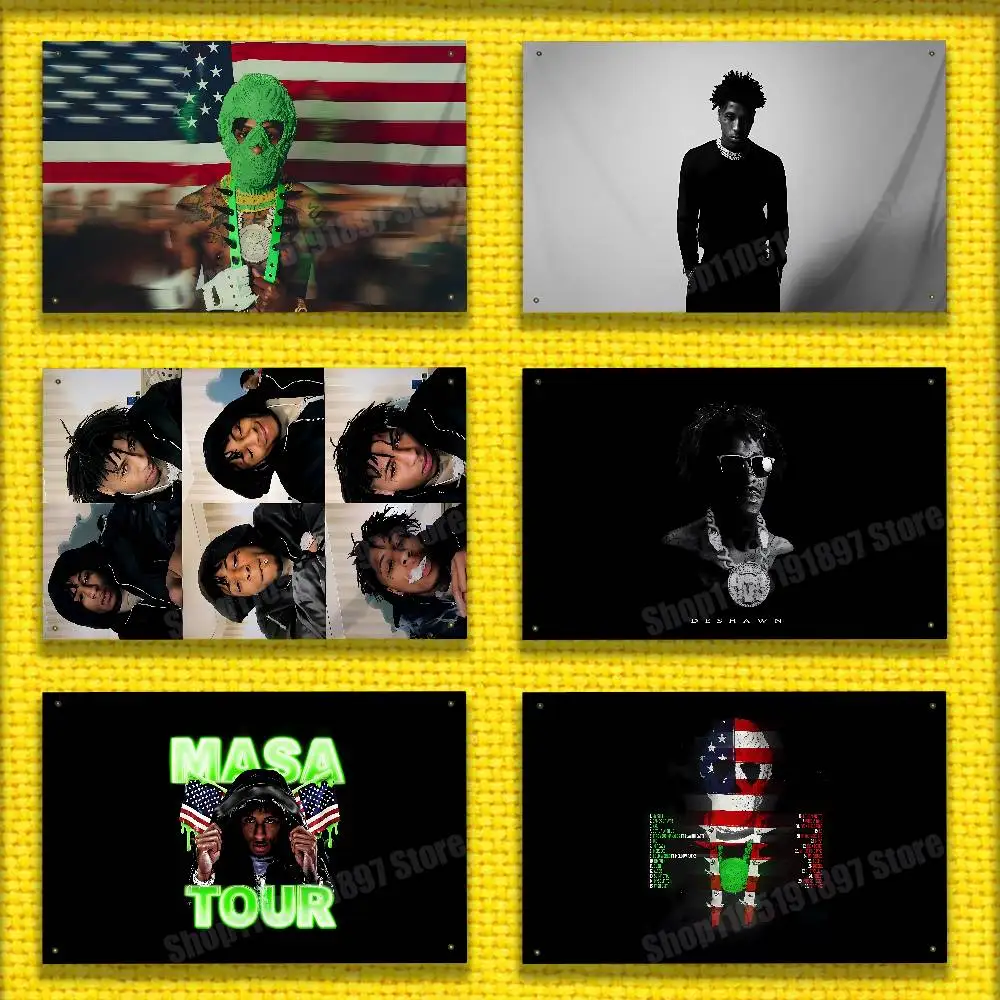 Y-YoungBoy MASA Top DESHAWN Flag For 50*70cm 60*90cm 60*110cm 70*115cm 80*120cm 100*150cm 150*200cm Camp Banner