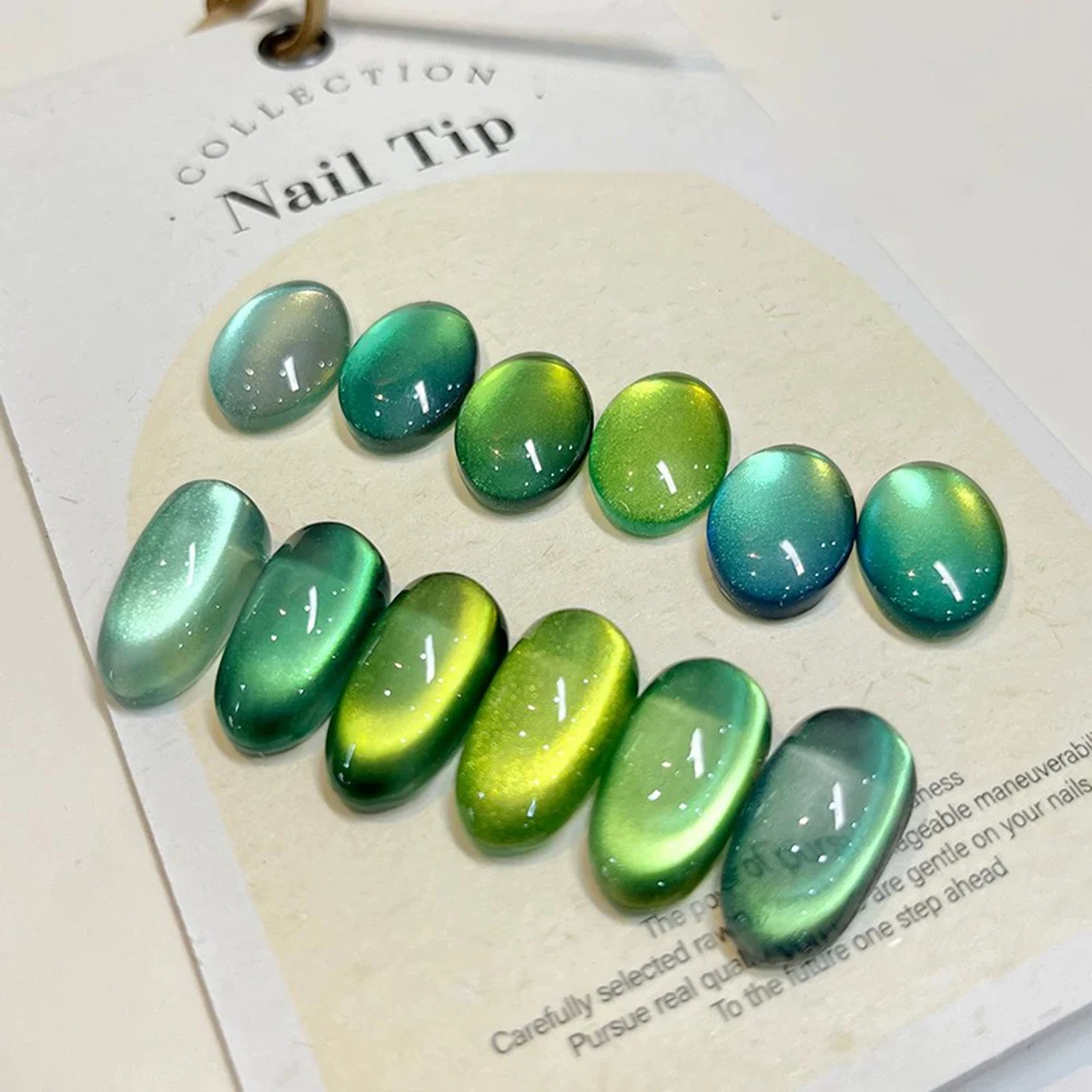 1-6pcs 15ml Autumn Nail Yellow Green Cat Eye Gel Nail Polish UV LED Curing Holiday Women's Gift Nail Art Daily Supplies DIY