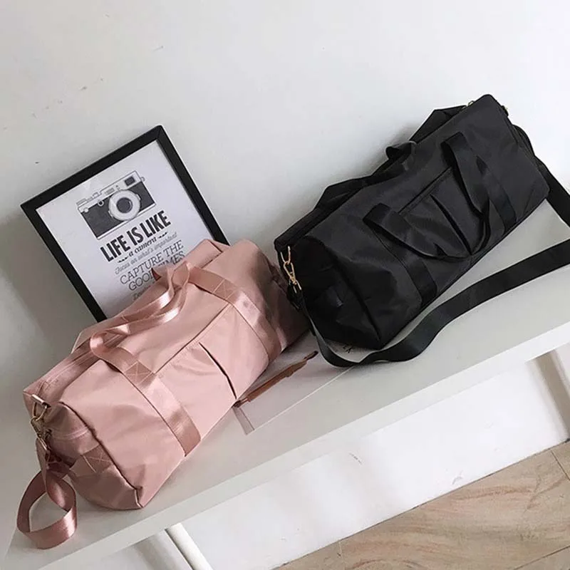 Bolso de viaje Oxford para mujer, bolsa de viaje impermeable de gran capacidad, zapatos femeninos Tas húmedos y secos, bolsos de viaje para mujer