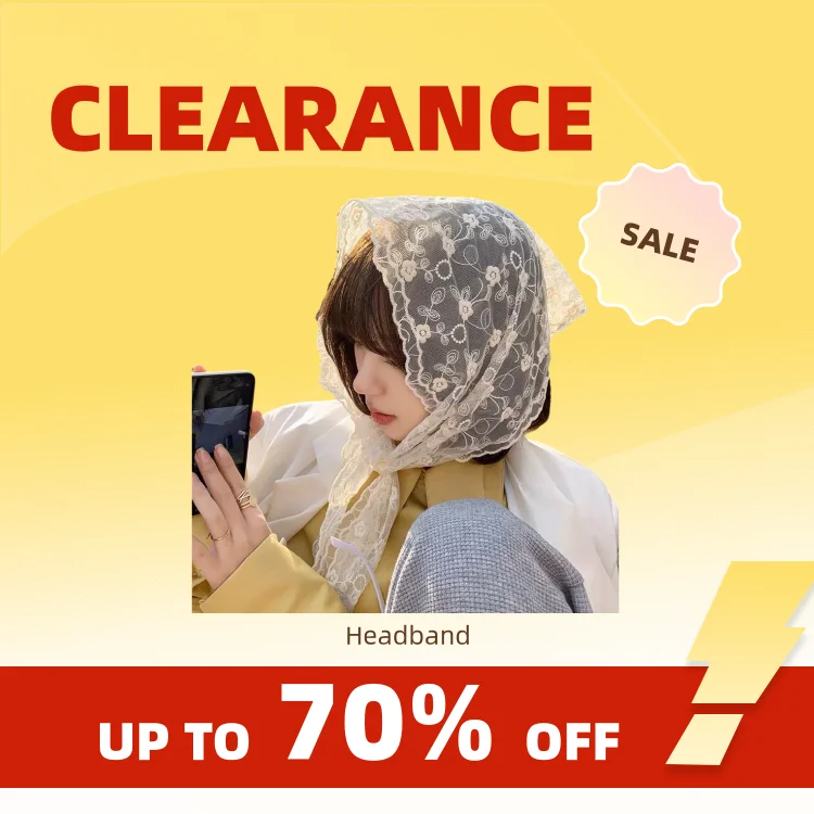 

Clearance_White Lace резинки для волос For Women Summer ободок для волос Girl Travel Styling Turban Bandana Fashion Retro Flower
