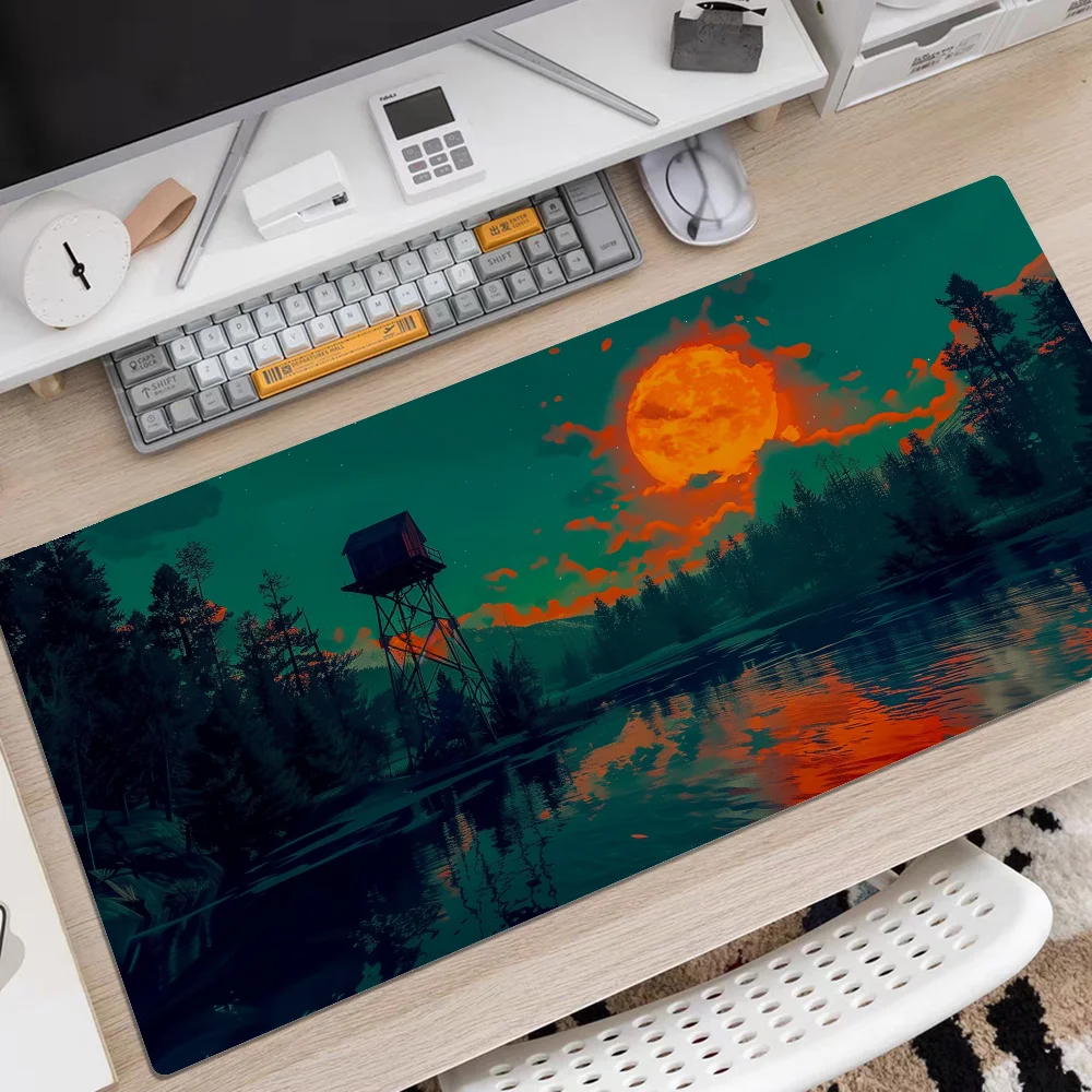 Firewatch Forest HD Print Mousepad Rubber XXL Cartoon Anime Gaming Mouse Pad Keyboard Mouse Mats Desk Mat Accessories for PC