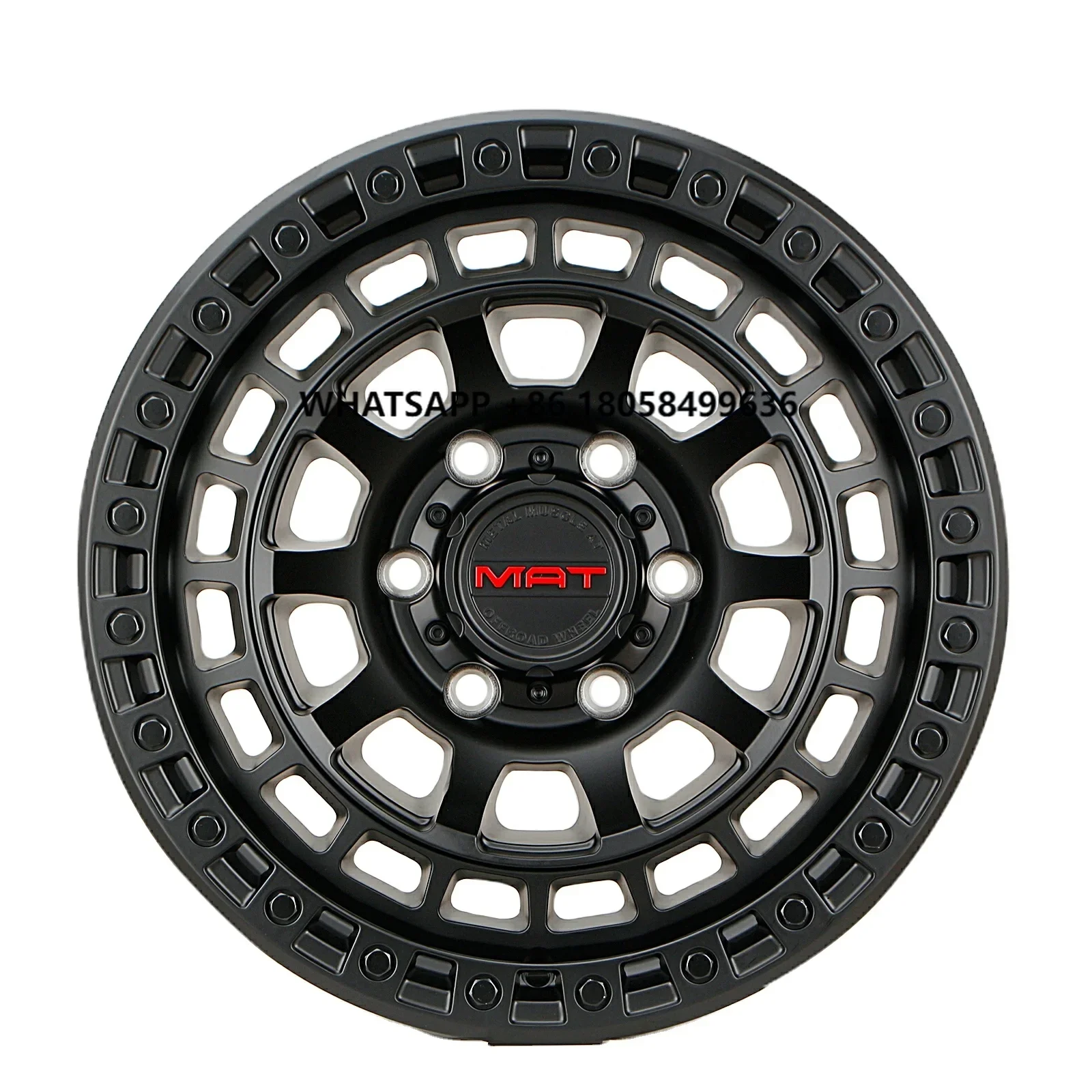 

SXMA 17-inch M103 Aluminum Alloy Tire Matte Black for Off-road Vehicle Modifications Large Tires 17 * 8.5 1PC