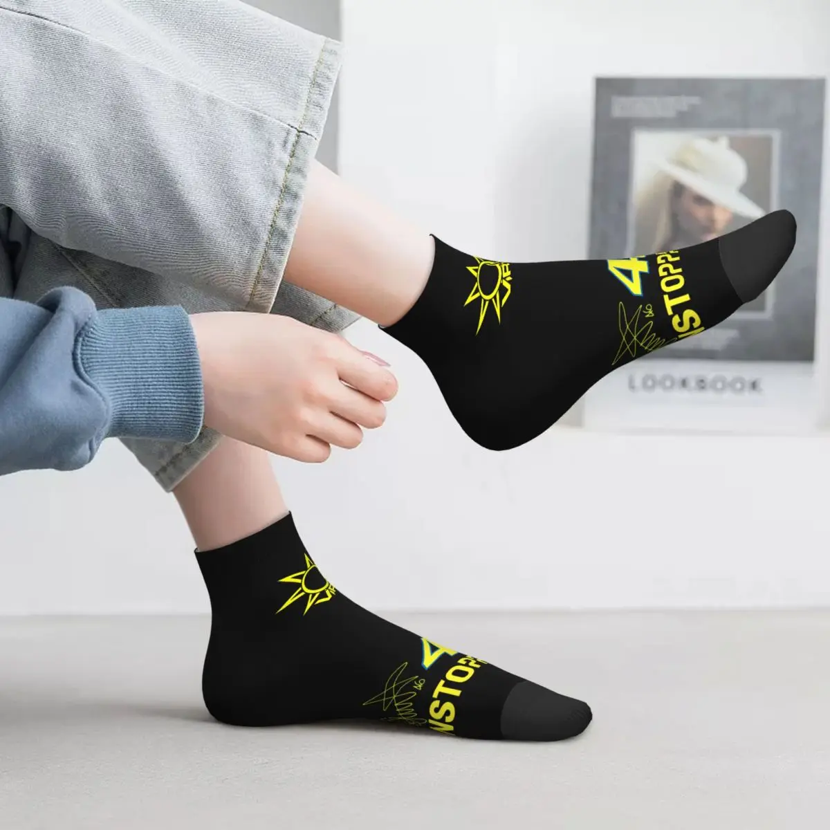 Rossi – chaussettes chaudes pour hommes et femmes, chaussettes pour équipe de course de moto, à la mode