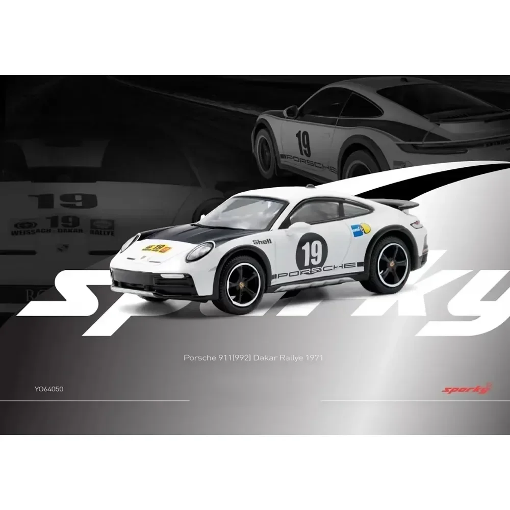 

Tiny Sparky 1:64 Porsche 911 992 Dakar Martini Painting 917K Alloy Premium Diecast Car Model Vehicle Collectible