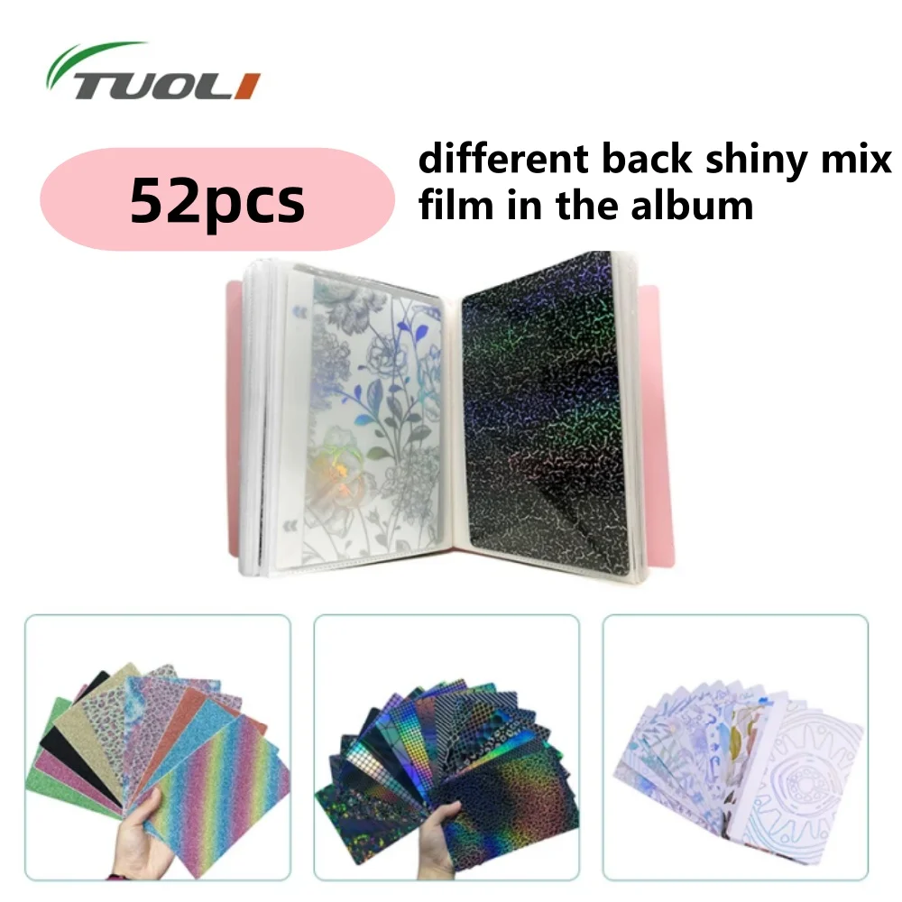 TuoLi-máquina cortadora de película en relieve 3D, especial 50 piezas de pegatina trasera para teléfono móvil, hoja de piel, bricolaje, parte trasera personalizada