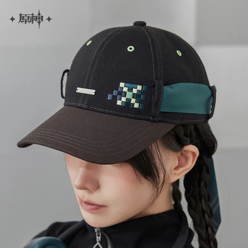 

[Official Merchandise] Genshin Impact Kinich Theme Impression Denim Baseball Cap with Ribbons Preorder Ship in 2025.07