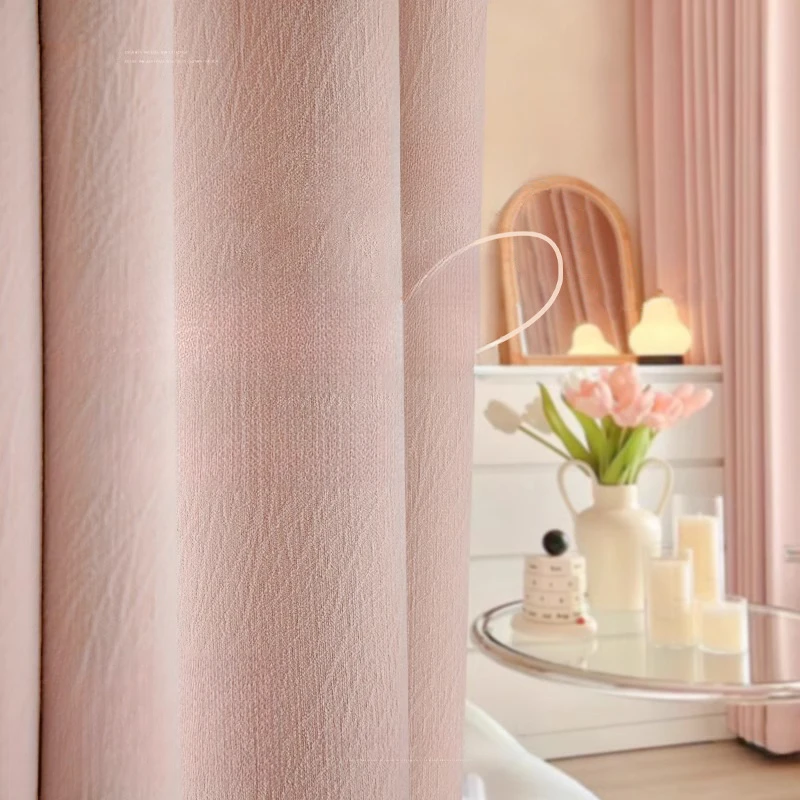 

Cheese Cashmere Shenier Blackout Curtains Light French Bedroom A Living Room Simple Light Luxury