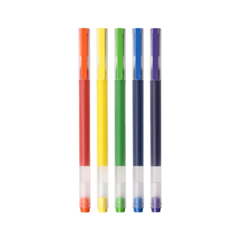 Xiaomi Mijia 10/5Pc/Lot Gel Pen 0.5MM Ink Super Durable Sign Pens Caneta Pучка 1600M Writing Office Business School Stationery