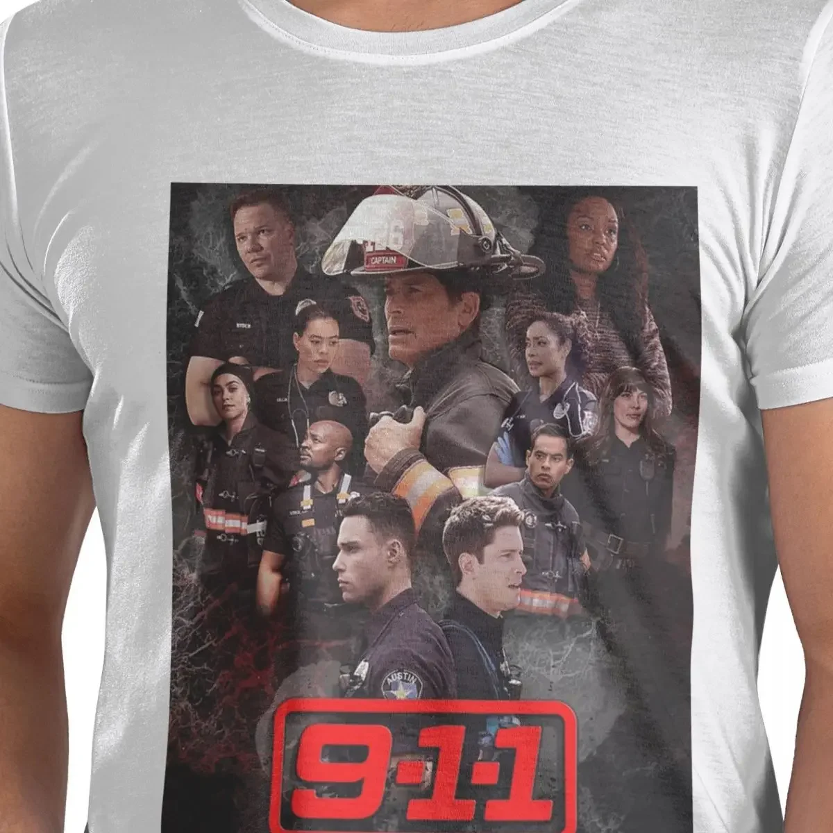 911 Lone Star - Cellula T-Shirt for Men Cotton Plus Size T Shirts Men's Tees Short Round Neck Summer Clothes Tops S-6XL