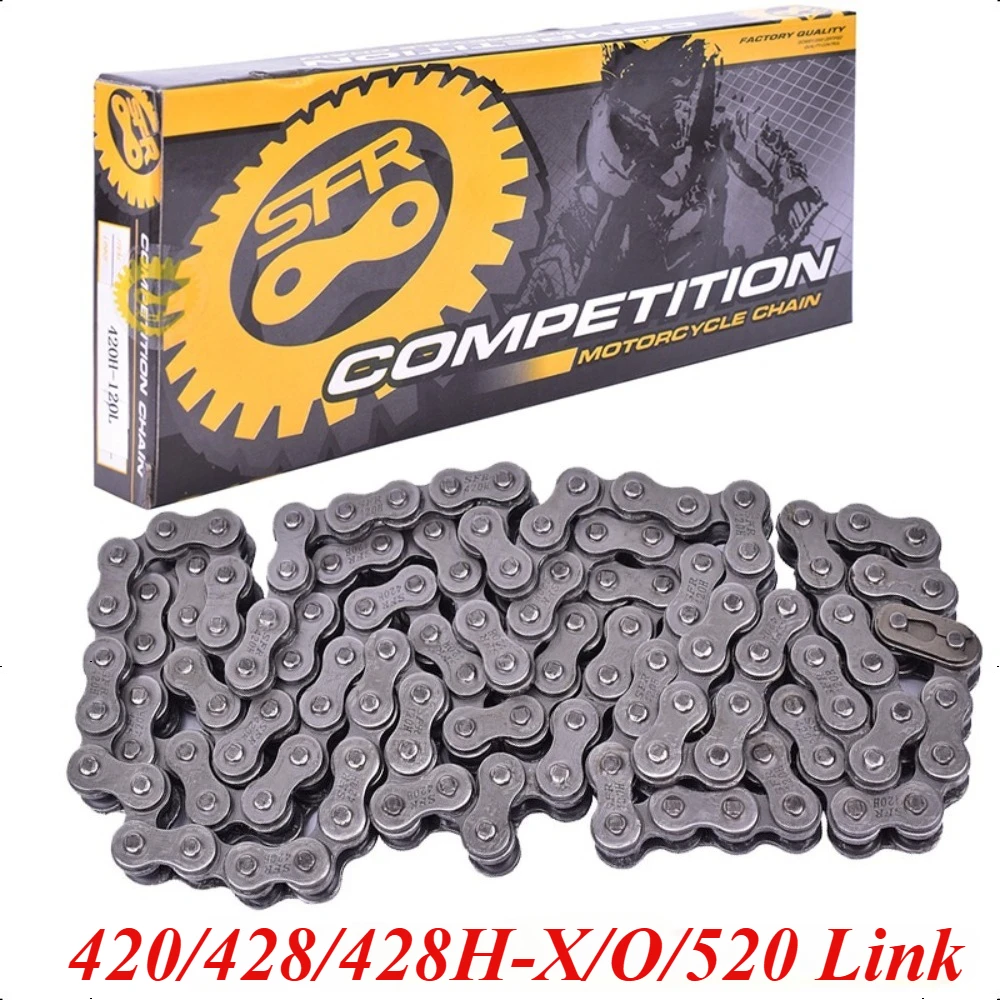 Motorcycle Chain 420 428 520 520O 520HO 525 525HO 530 530HX H O Ring X Ring ATV Quad MX Enduro Motard Modified Parts