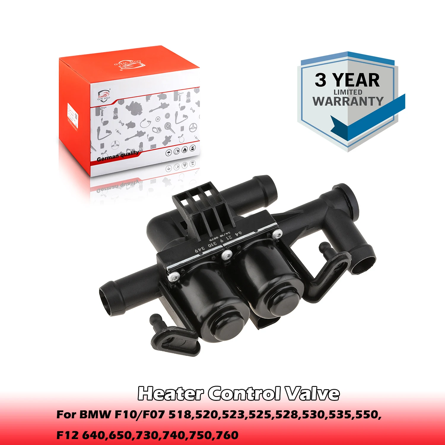 Heater Control Valve 64219310349,64114271156 For BMW F10/F07 518,520,523,525,528,530,535,550,F12 640,650,730,740,750,760