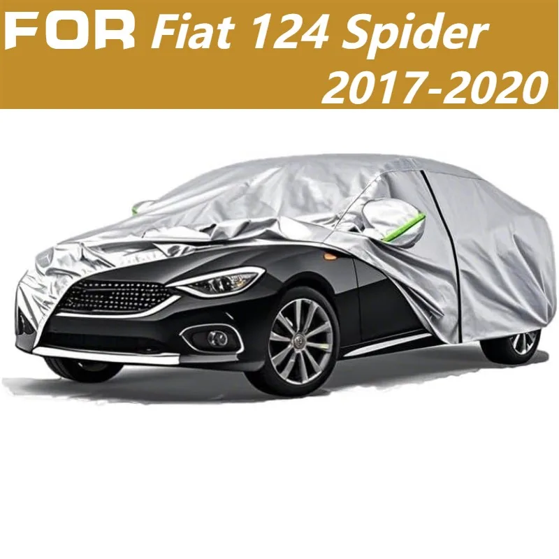 For Fiat 124 Spider 2017-2020 sports Car Cover Ultra-Thin Lightweight Windproof Sun-Proof Dust-Proof Protection