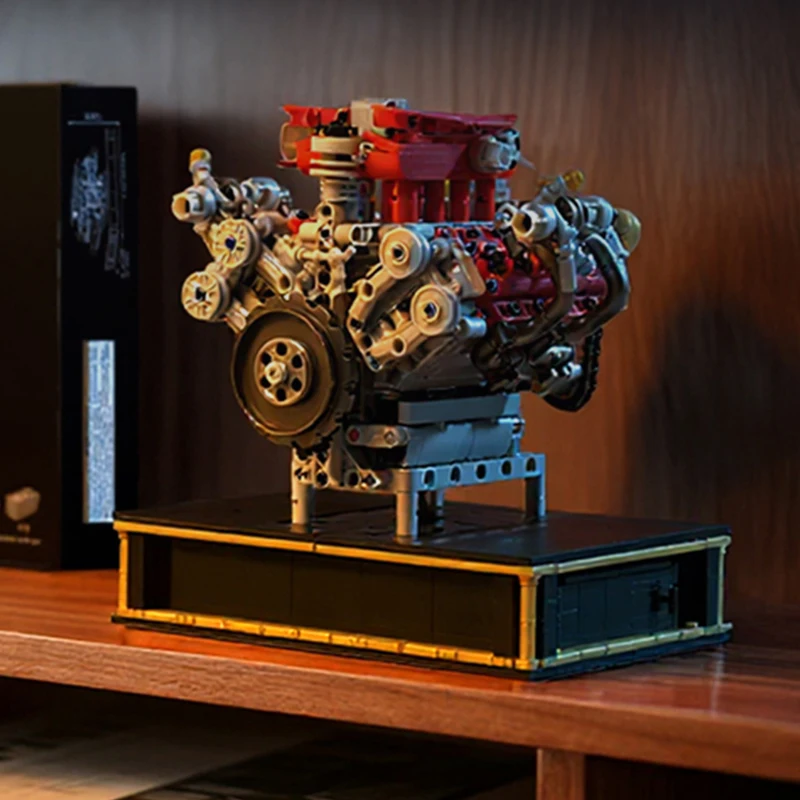 Nowe 488 Super Samochody Wyścigowe Silnik Motorowy Symulacja Techniczna Klocki Konstrukcyjne Zestawy Ozdoby Prezenty Urodzinowe dla Dzieci Dorosłych Chłopców