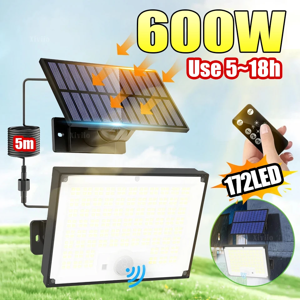 �y�Z�[�����z600W 344LED ���O�\�[���[LED���C�g 3���[�h���[�V�����Z���T�[�\�[���[�t���b�h���C�g �h���Z�L�����e�B���C�g �G�N�X�e���A�\�[���[�����v �ǒ뒆��Ɩ� 5m���C���[�t��
