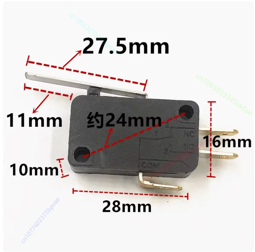 

10 шт./лот ножной медный микропереключатель KW7-1