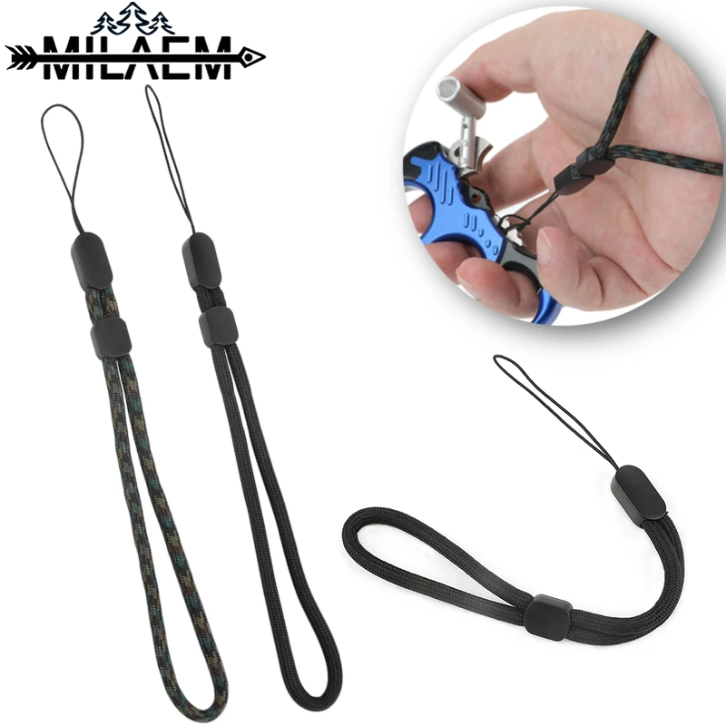 Wrist Strap Compound Bow Release Aids Anti Detachment Rope Adjustable Parachute Cord Anti-lost Lanyard Archery Bow Accessories