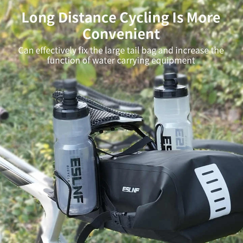 Bicycle Rear Bag Stabilizer Water Kettle Stand Bracket Bike Saddle Extension Mount Saddle Multifunctional Water Bottle Bracket