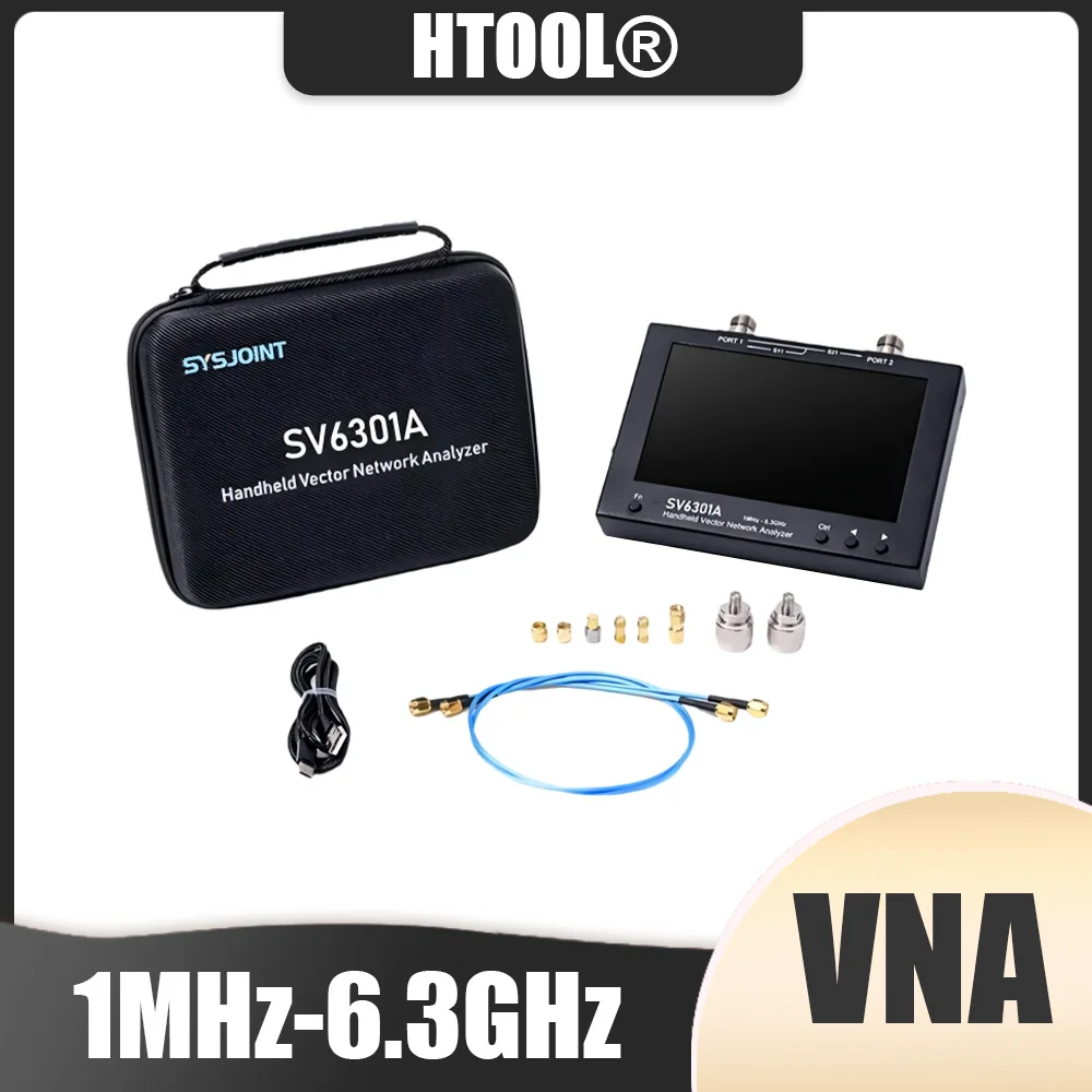 

6.3GHz Handheld Vector Network Analyzer SV6301A 1001 Scan Points 8GB Storage for WiFi GPS Bluetooth Antenna Test