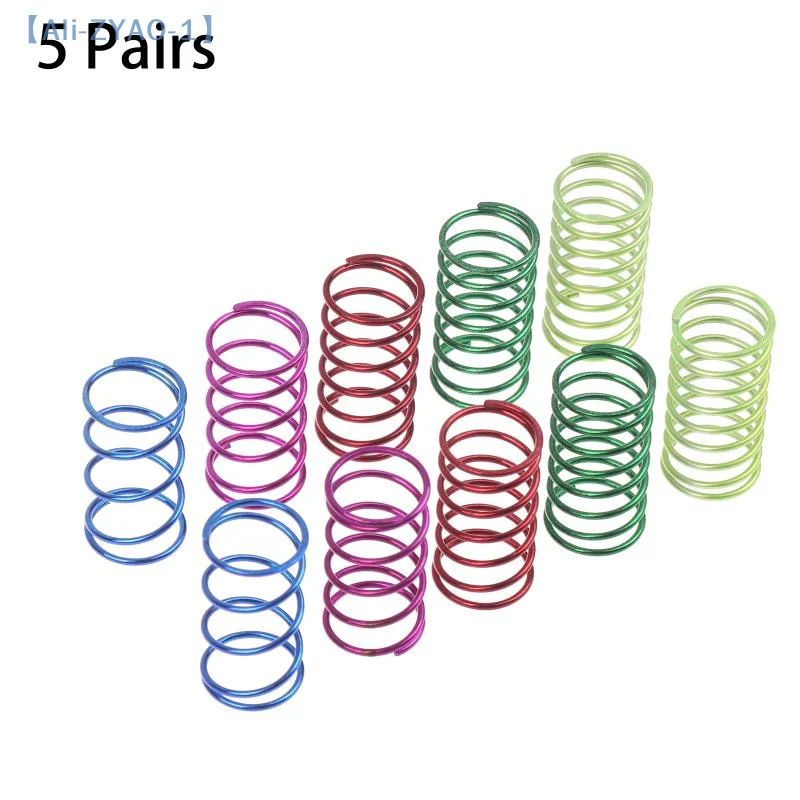 

【ZYAO-1】5 Pairs 1/10 Scale RC Car Universal 10pcs Colorful Shock Absorber Spring Model Hobby Drift On Road Racing