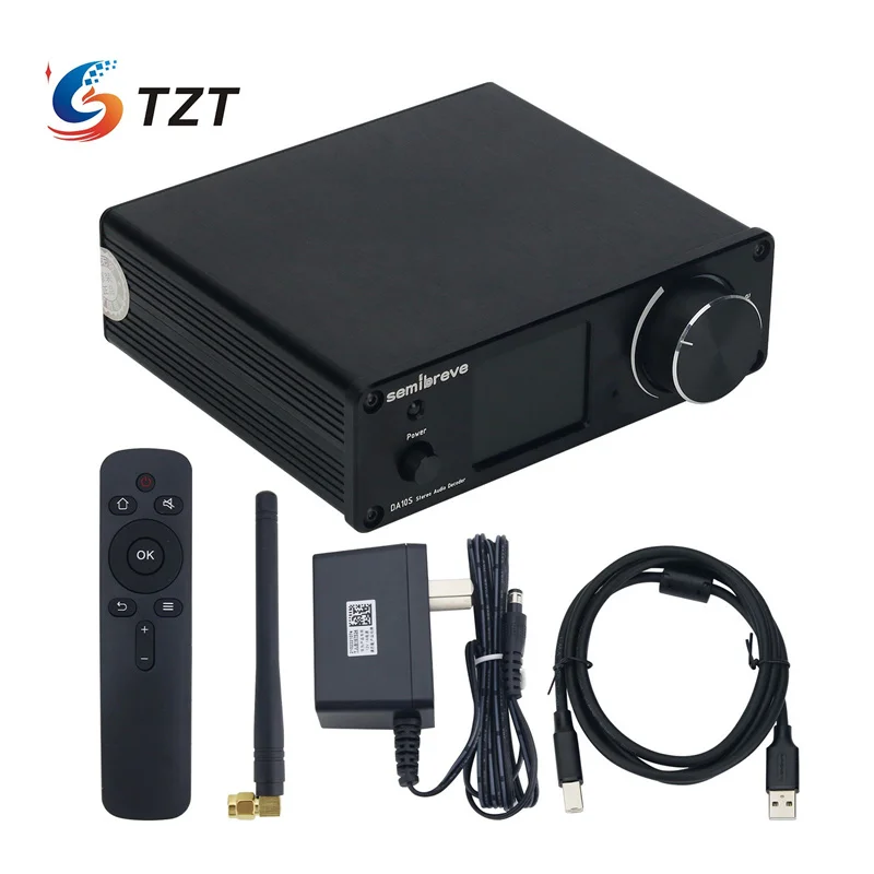 TZT Semibreve White DA10S Dual ES9038Q2M DSD512 Bluetooth 5.4 USB Audio Decoder HiFi DAC (with/without Sub Card for Amanero)