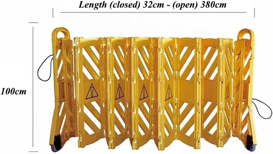 Road Safety Plastic Expandable Fence Retractable Belt Safety Barricade Crowd Control Safety Barrier Mobile Expandable Barricades