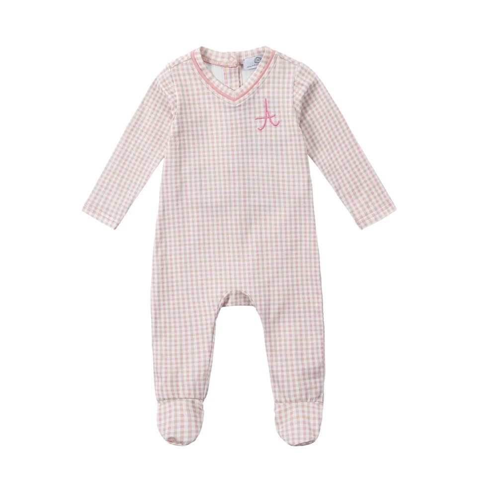 AP gingham plaid pj's – Pink Footie