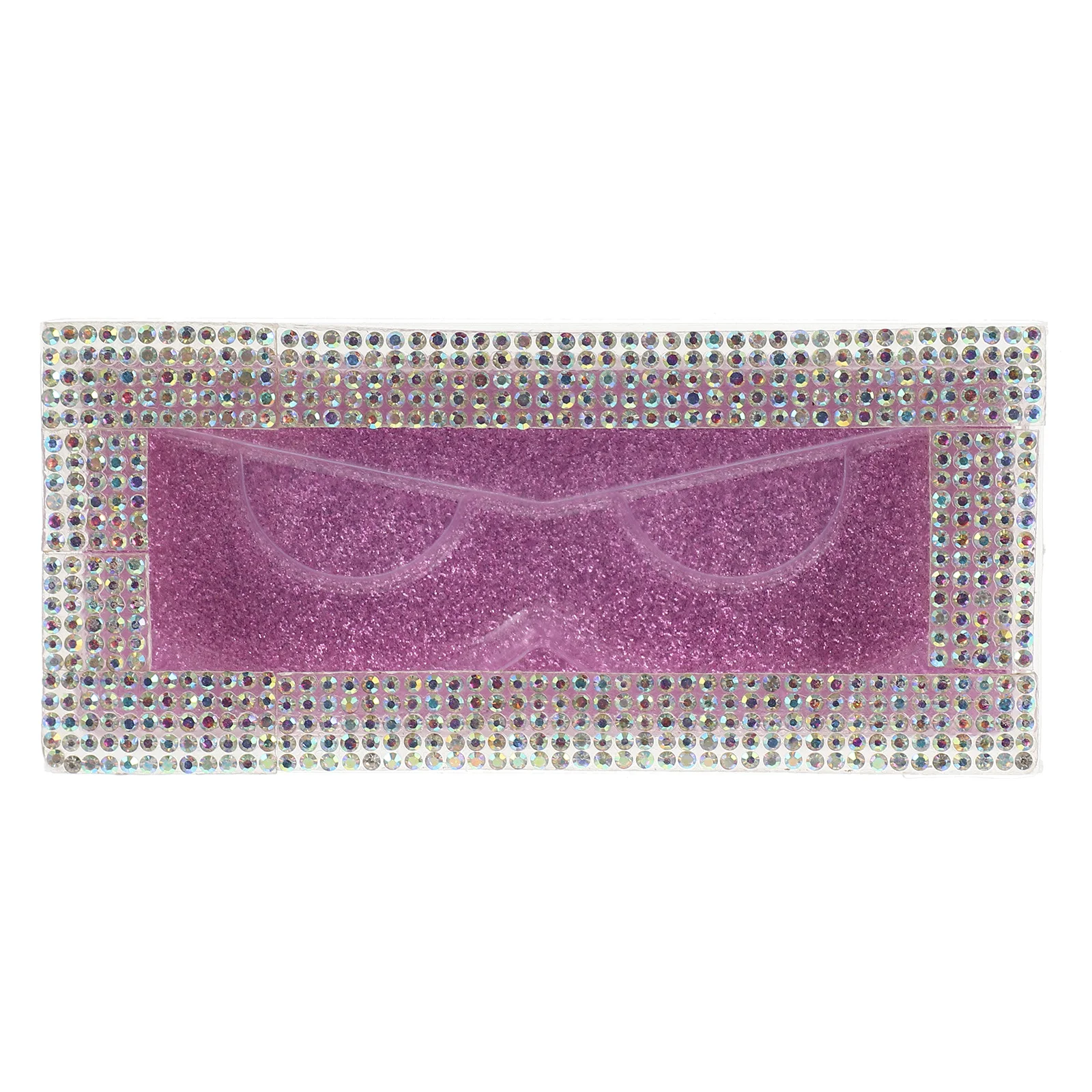 

False Eyelash Rhinestone Box Slide Out Tray Lash Holder Fake Lash Storage Case Organizer Travel Container