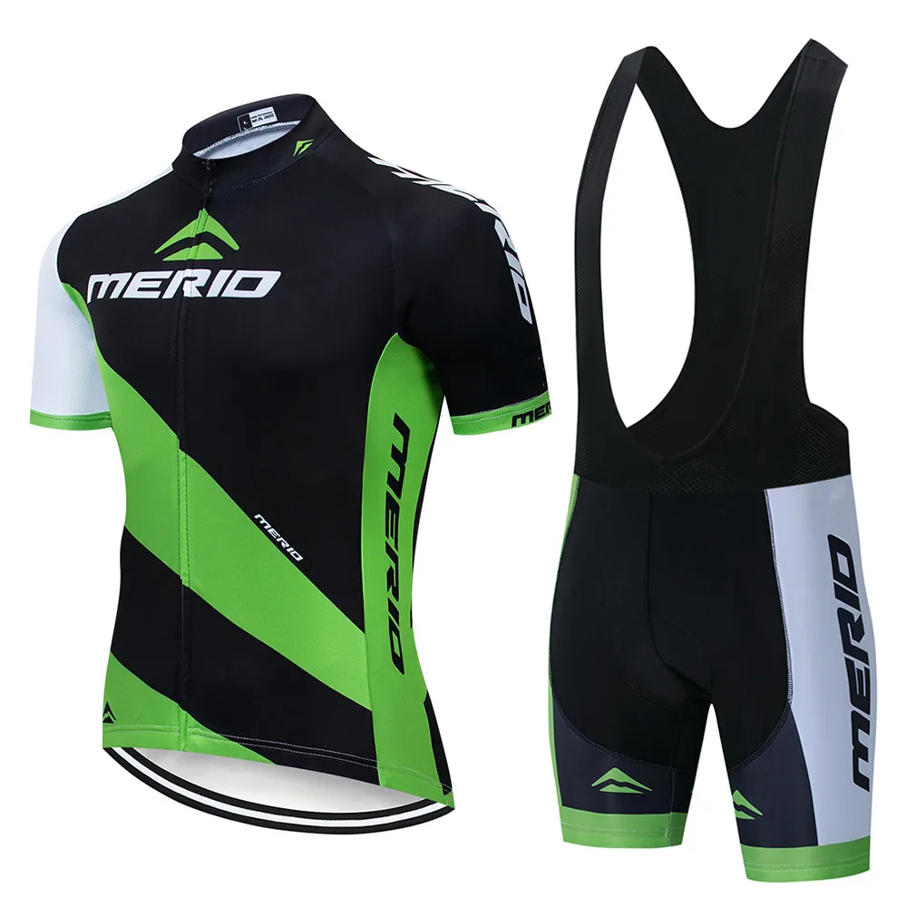 MERID Hot Men's Cycling Clothing Bike Bicycle Short Sleeve 9D GEL  Jersey Ropa Ciclismo Maillot Free Shipping