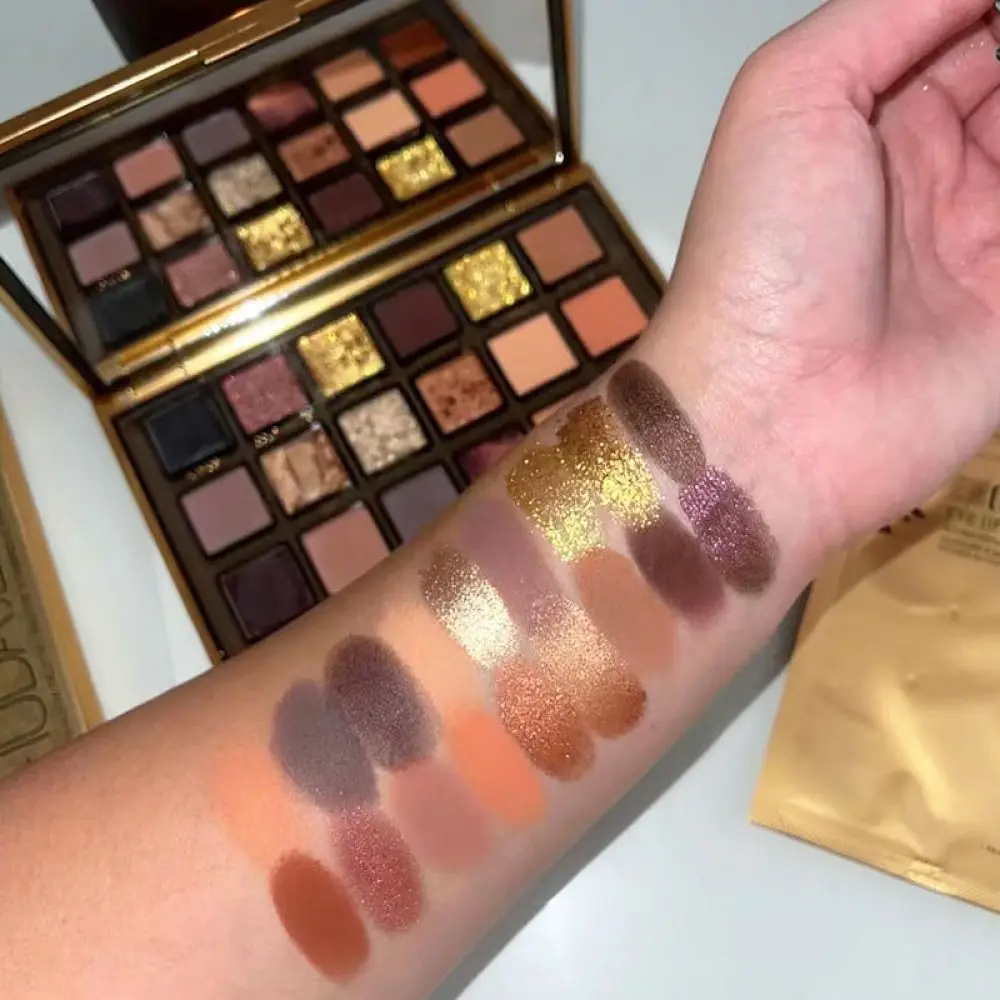 Professional 18 Shade Eyeshadow Palette Matte Shimmer High Pigment Blendable Makeup Set For All Skin Types Beauty