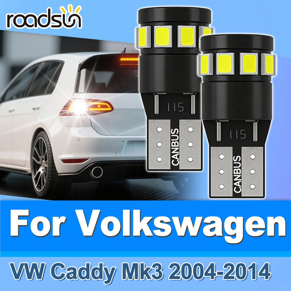 

Roadsun 2X Canbus LED License Plate Lamp Parking Lights For Volkswagen VW Caddy Mk3 2004 2005 2006 2007 2008 2009 2010 2011-2014