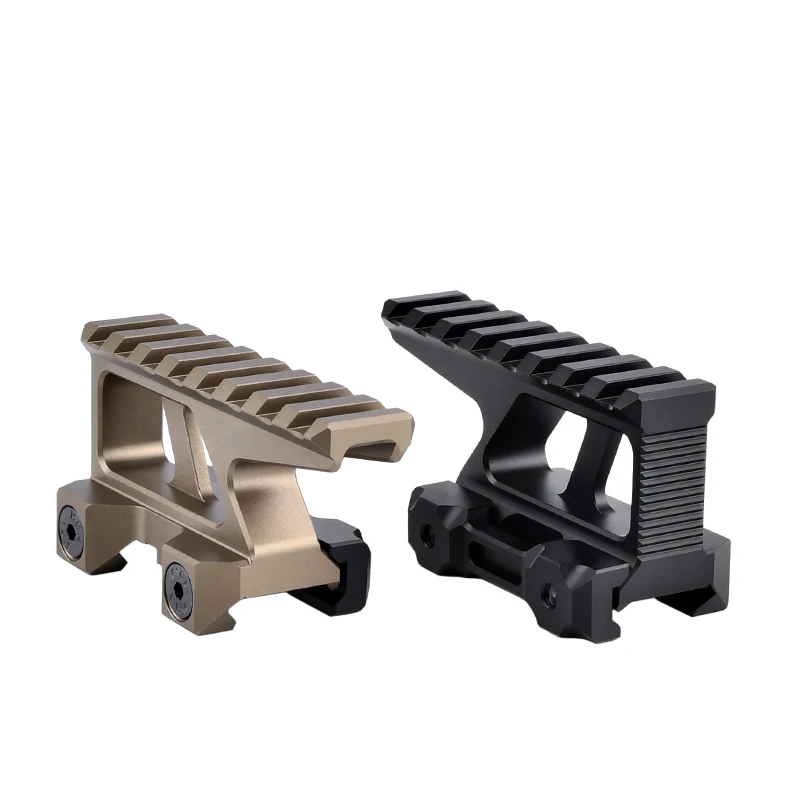 Aluminium-Riser-Basis mit Picatinny-Schiene zur Unterstützung taktischer Airsoft-Ausrüstung, Halterung für PEQ15 NGAL DBAL, Visier, Outdoor-Zubehör – Detail 3